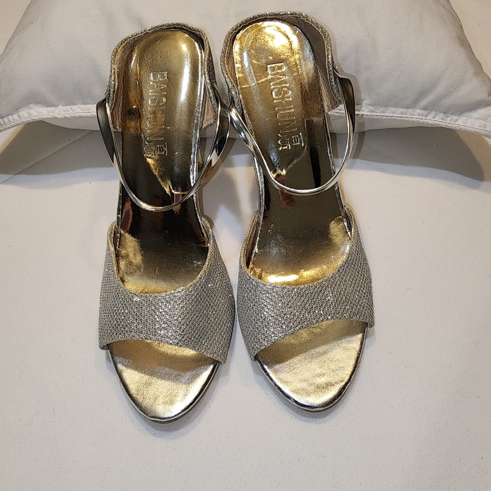 Sexy High Heel Sandalsf For Women One-line Vamp Glitter Diamonds Suitable For wo